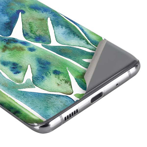 Cat Coq Tropical Leaves Galaxy S20 Ultra 5G Skin