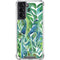 Cat Coq Tropical Leaves Galaxy S21 5G Clear Case