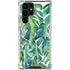 Cat Coq Tropical Leaves Galaxy S22 Ultra Clear Case