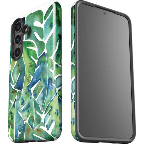 Tropical Leaves by Cat Coq Galaxy S24 Impact Case