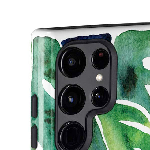 Tropical Leaves by Cat Coq Galaxy S24 Ultra Impact Case