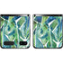 Cat Coq Tropical Leaves Galaxy Z Flip Skin