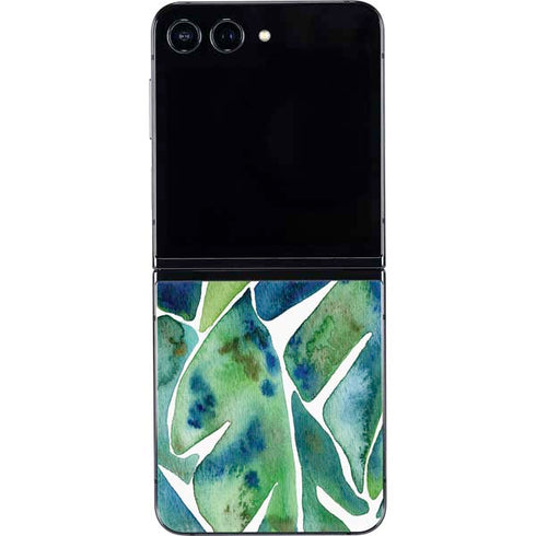 Tropical Leaves by Cat Coq Galaxy Z Flip5 5G Skin