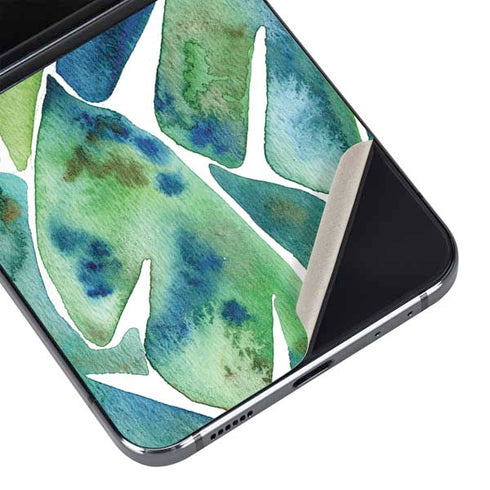Tropical Leaves by Cat Coq Galaxy Z Flip5 5G Skin