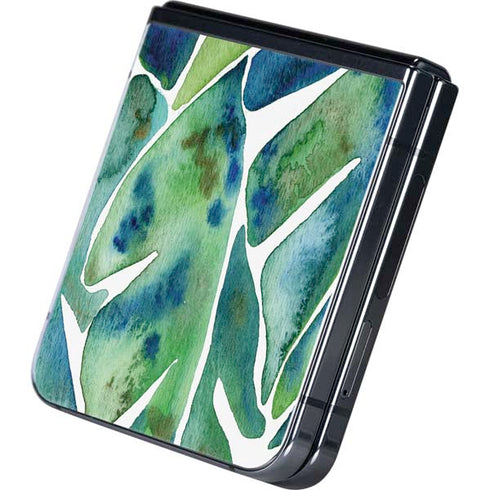 Tropical Leaves by Cat Coq Galaxy Z Flip5 5G Skin