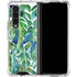 Cat Coq Tropical Leaves Galaxy Z Fold4 5G Clear Case