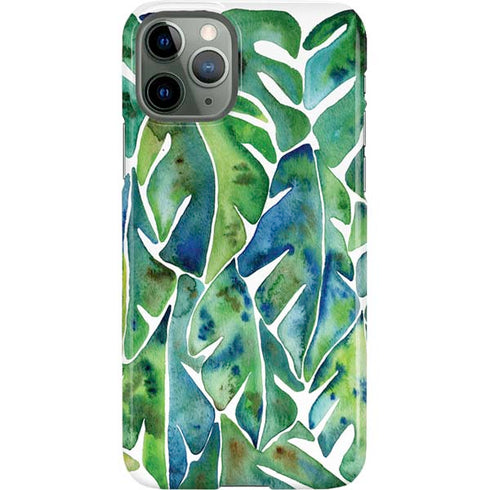 Cat Coq Tropical Leaves iPhone 11 Pro Lite Case