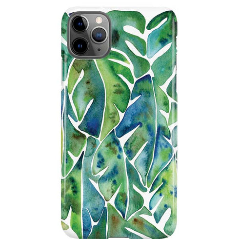 Cat Coq Tropical Leaves iPhone 11 Pro Max Lite Case