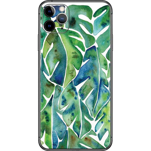 Cat Coq Tropical Leaves iPhone 11 Pro Max Skin