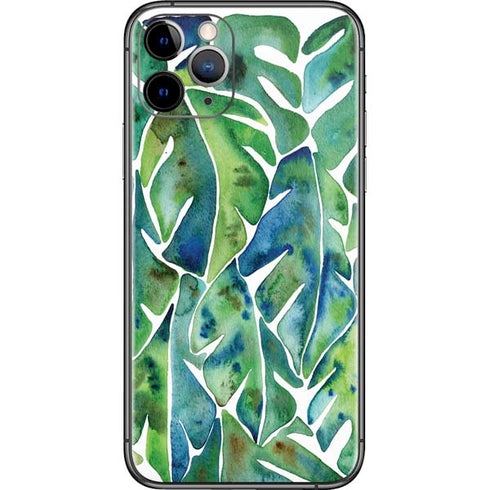 Cat Coq Tropical Leaves iPhone 11 Pro Skin