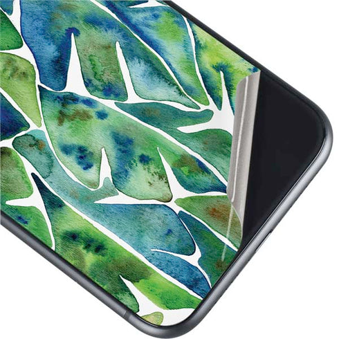 Cat Coq Tropical Leaves iPhone 11 Skin