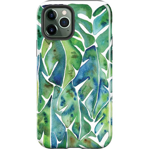 Cat Coq Tropical Leaves iPhone 12 Pro Max Impact Case