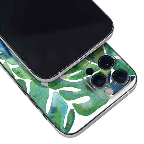 Cat Coq Tropical Leaves iPhone 12 Pro Skin