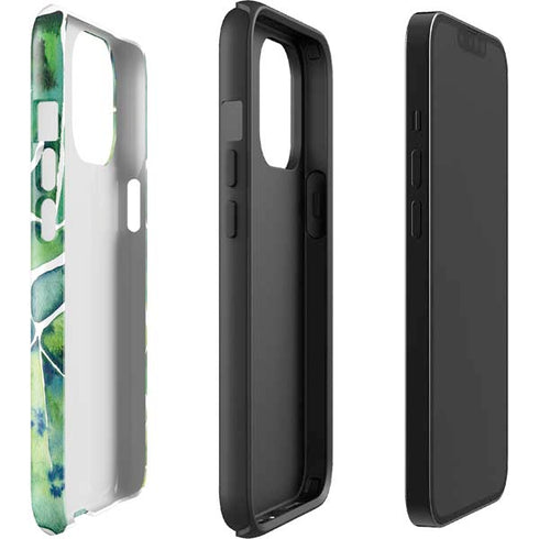 Cat Coq Tropical Leaves iPhone 13 Pro Max Impact Case