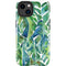 Cat Coq Tropical Leaves iPhone 14 Plus Impact Case