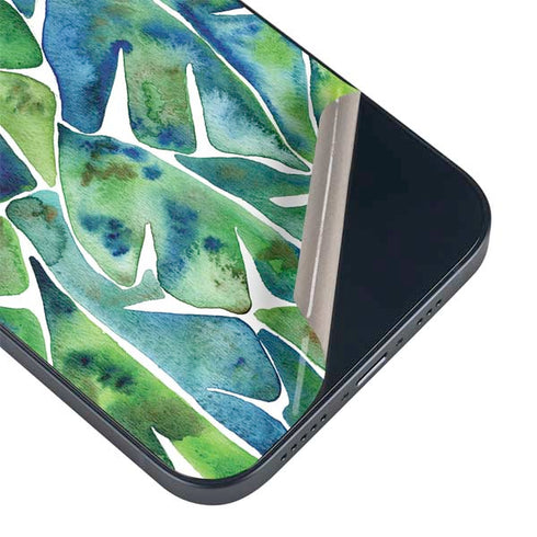 Cat Coq Tropical Leaves iPhone 14 Plus Skin