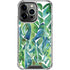Cat Coq Tropical Leaves iPhone 14 Pro Clear Case