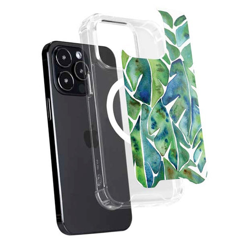 Tropical Leaves by Cat Coq iPhone 15 Pro MagSafe Case