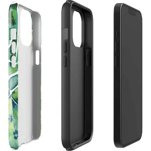 Cat Coq Tropical Leaves iPhone 14 Pro Max Impact Case