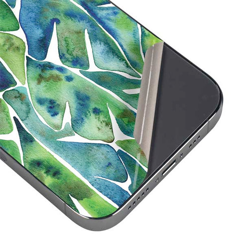 Cat Coq Tropical Leaves iPhone 14 Pro Max Skin