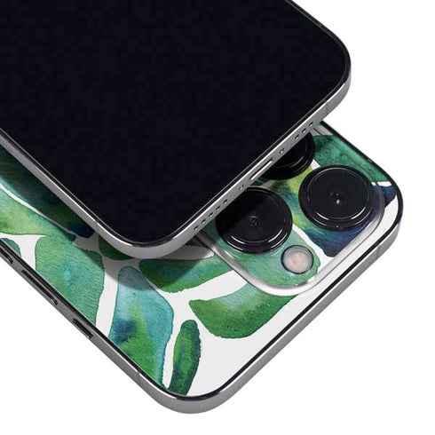 Cat Coq Tropical Leaves iPhone 14 Pro Max Skin