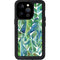Cat Coq Tropical Leaves iPhone 14 Pro Waterproof Case