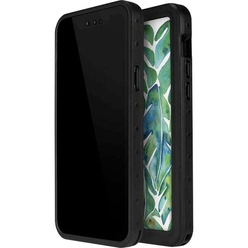 Tropical Leaves by Cat Coq iPhone 15 Waterproof Case