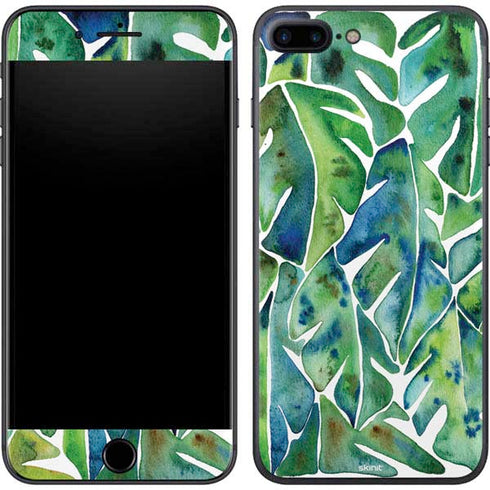 Cat Coq Tropical Leaves iPhone 7 Plus Skin