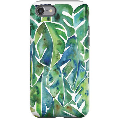 Cat Coq Tropical Leaves iPhone SE (2nd & 3rd Gen) Pro Case
