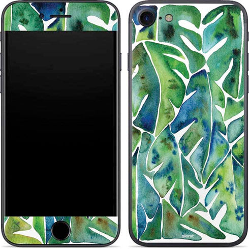 Cat Coq Tropical Leaves iPhone SE (2nd & 3rd Gen) Skin