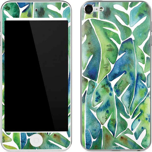 Cat Coq Tropical Leaves Apple iPod Skin