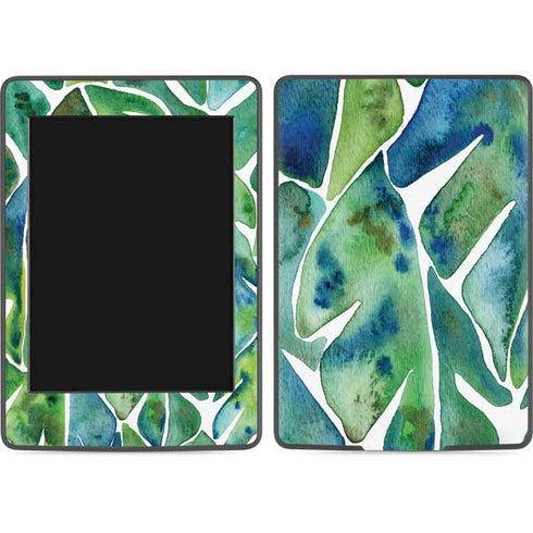 Cat Coq Tropical Leaves Amazon Kindle Skin