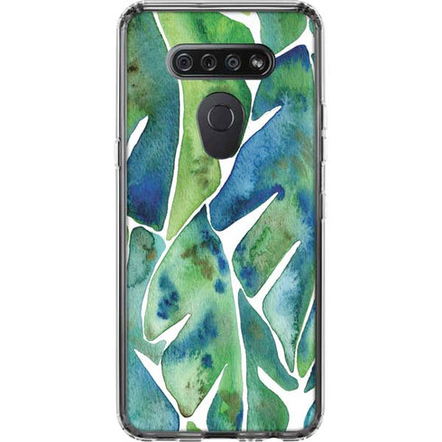 Tropical Leaves by Cat Coq LG K51/Q51 Clear Case