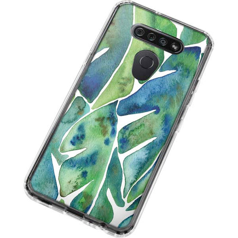 Tropical Leaves by Cat Coq LG K51/Q51 Clear Case