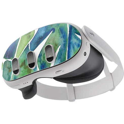 Tropical Leaves by Cat Coq Meta Quest 3 Skin
