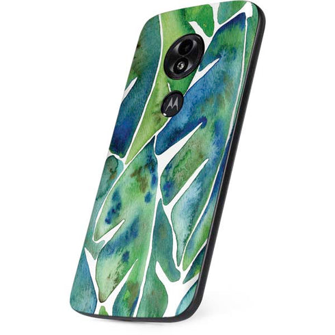 Cat Coq Tropical Leaves Moto E5 Play Skin