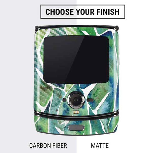 Cat Coq Tropical Leaves Motorola RAZR Skin