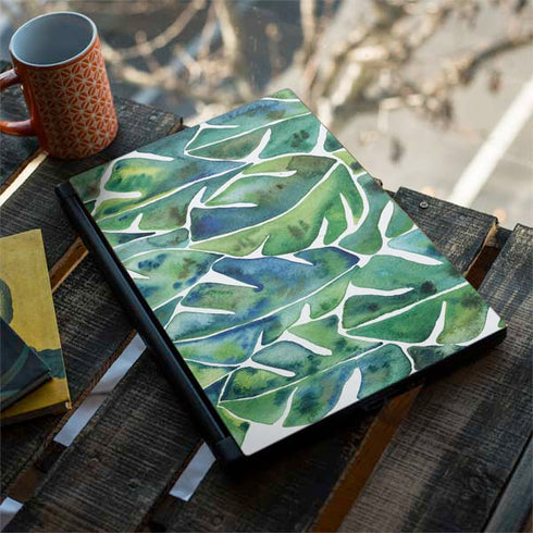 Cat Coq Tropical Leaves MSI GS65 Stealth Laptop Skin