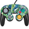 Cat Coq Tropical Leaves Nintendo GameCube Controller Skin