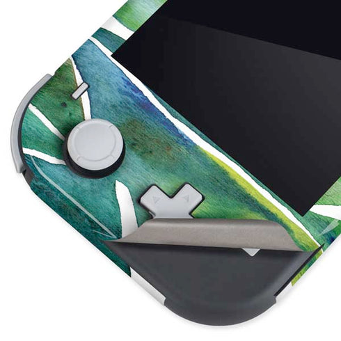 Cat Coq Tropical Leaves Nintendo Switch Lite Skin