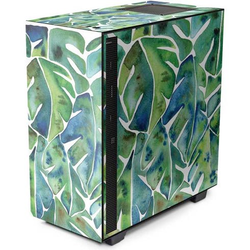 Cat Coq Tropical Leaves NZXT H510 Compact ATX Mid-Tower Case Skin