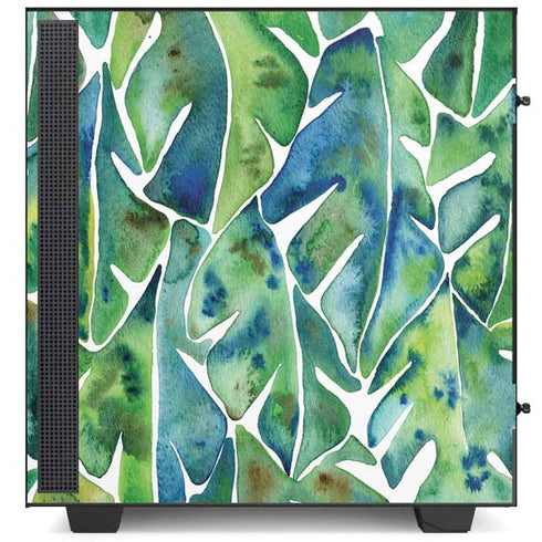 Cat Coq Tropical Leaves NZXT H510 Compact ATX Mid-Tower Case Skin