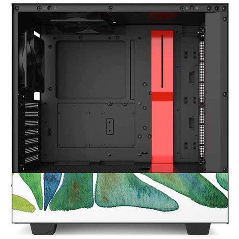 Cat Coq Tropical Leaves NZXT H510 Compact ATX Mid-Tower Case Skin