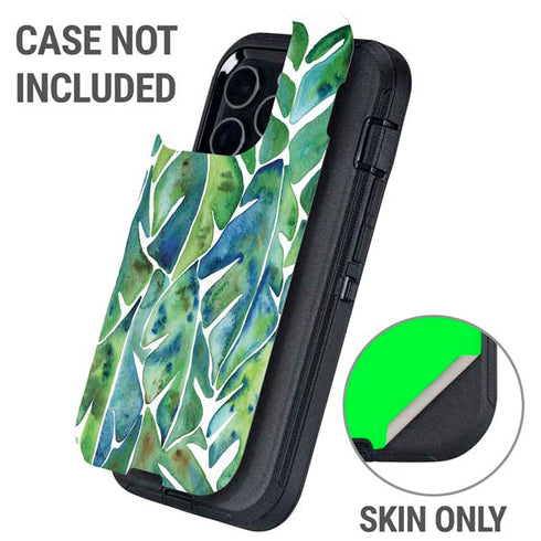 Tropical Leaves by Cat Coq Otterbox Defender iPhone Skin
