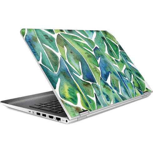 Cat Coq Tropical Leaves HP Pavilion Skin