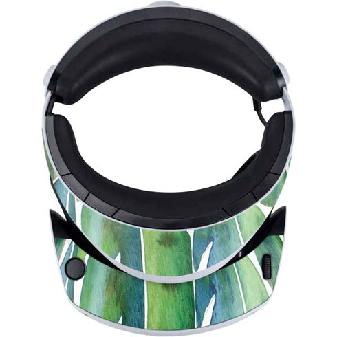 Cat Coq Tropical Leaves PlayStation VR2 Skin