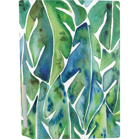 Cat Coq Tropical Leaves PS5 Console Skin