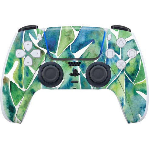 Cat Coq Tropical Leaves PS5 Controller Skin