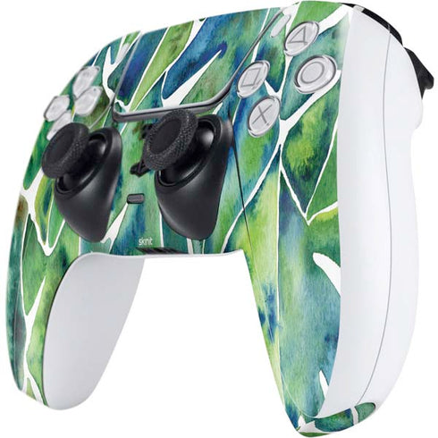 Cat Coq Tropical Leaves PS5 Controller Skin