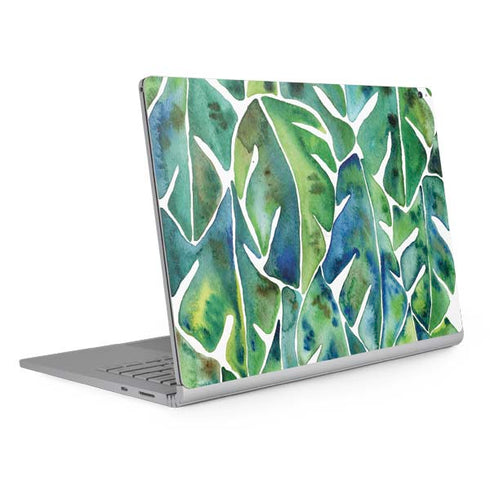 Cat Coq Tropical Leaves Surface Book 2 15in Skin